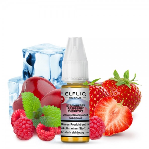 ELFLIQ Liquid - Strawberry Raspberry Cherry Ice Nikotinsalz