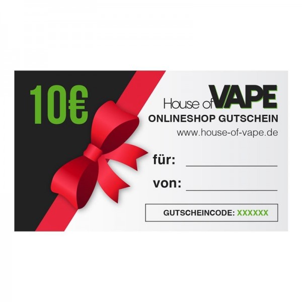 Gutschein 10 € für Onlineshop