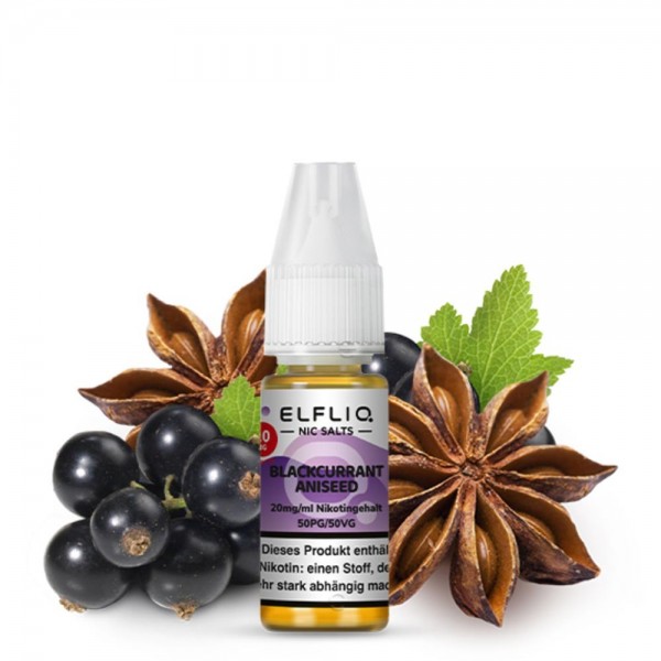 ELFLIQ Liquid - Blackcurrant Aniseed Nikotinsalz