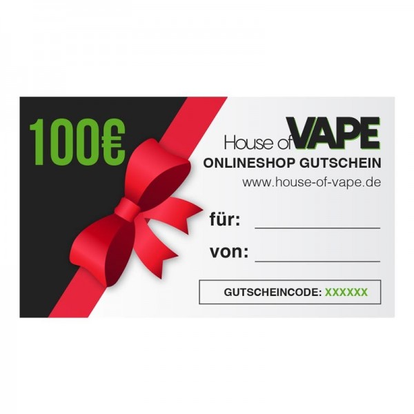 Gutschein 100 € für Onlineshop