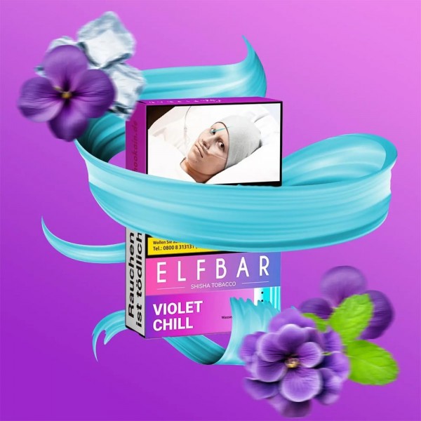 ELFSHISHA ELF BAR TOBACCO - VIOLET CHILL - 25 G