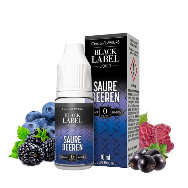 BLACK LABEL - Saure Beeren Liquid